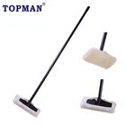 Manufacturer Sheep Skin Brush Handle Guangzhou Manufacturer Steel Extension Pole Sheep Skin Decking Paint Brush