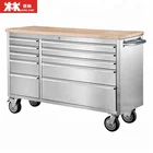 Tool Cabinet 41inch Stainless Steel Tool Cabinet With Rubber Timber Caster