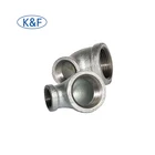 Elbow China Supplier 90 Degree Equal BSPT Female Fitting EN10242 Malleable Iron Beaded Elbow