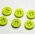 Button Factory Price 4 Hole Round Debossed Soft Rubber Clothing Button