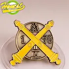 Cut Coin Gold Custom Coins With Cross Cut Edge Soft Enamel Cheap And High Quality