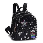 School High Quality High School Shiny Sequin Backpack Bag Girls