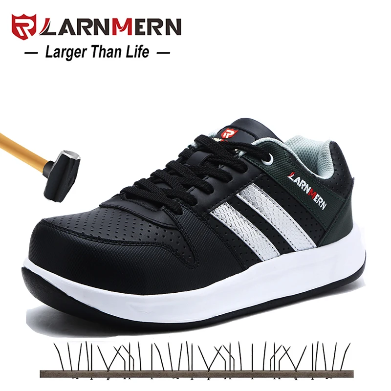 larnmern mens safety trainers