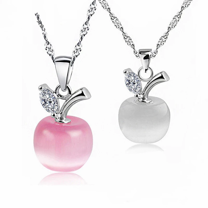 crystal apple pendant