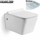 Toilet Manufacturer Sanitary Ware Square Rimless Wall Hung Toilet