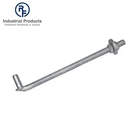 Hinge Bolt Hinge Bolt RF Adjustable Silver Fence 5/8''X12'' L Type Anchor Galvanized Hook Hinge Bolt