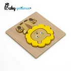Cartoon Customize Cartoon Lion Wooden 3d Jigsaw Puzzles For Wholesale Z14035D