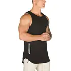 Top Tank Wholesale Hot Selling Sportswear Zipper Crop Top Jacket Custom Make Unique Men Gym Sport Tank Top