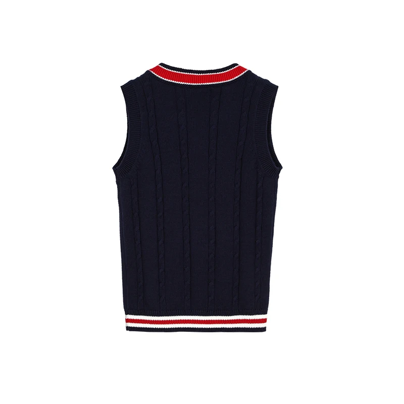 custom school uniform v-neck sweater vest