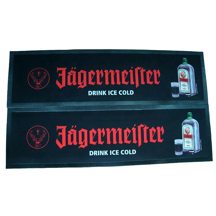 Brand New Jagermeister Jager  Pub Drip Free Post Jagermeister Jäegermeister Bar Runner Mat 
