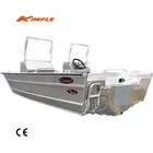 Fishing Boat Boats Aluminum KIMPLE Explorer 460D 4.60M 15ft CE Double Console Aluminum Fishing Boat