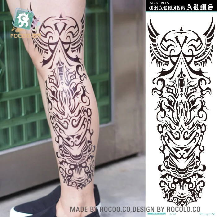 Ac-056/best Quality Large Devil Temporary Tattoos Body Art Tattoo  Stickers,Full Arm Leg - Buy Large Temporary Tattoo,Full Arm Tattoo Sticker  Witch,Temporary Body Tattoo Sticker Product on 