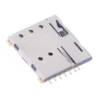 Phone Card Sim Sim Connector 6pin 1pin With Switch H1.37 Mobile Phone Card Socket Connector Nano Sim Push-Push Type