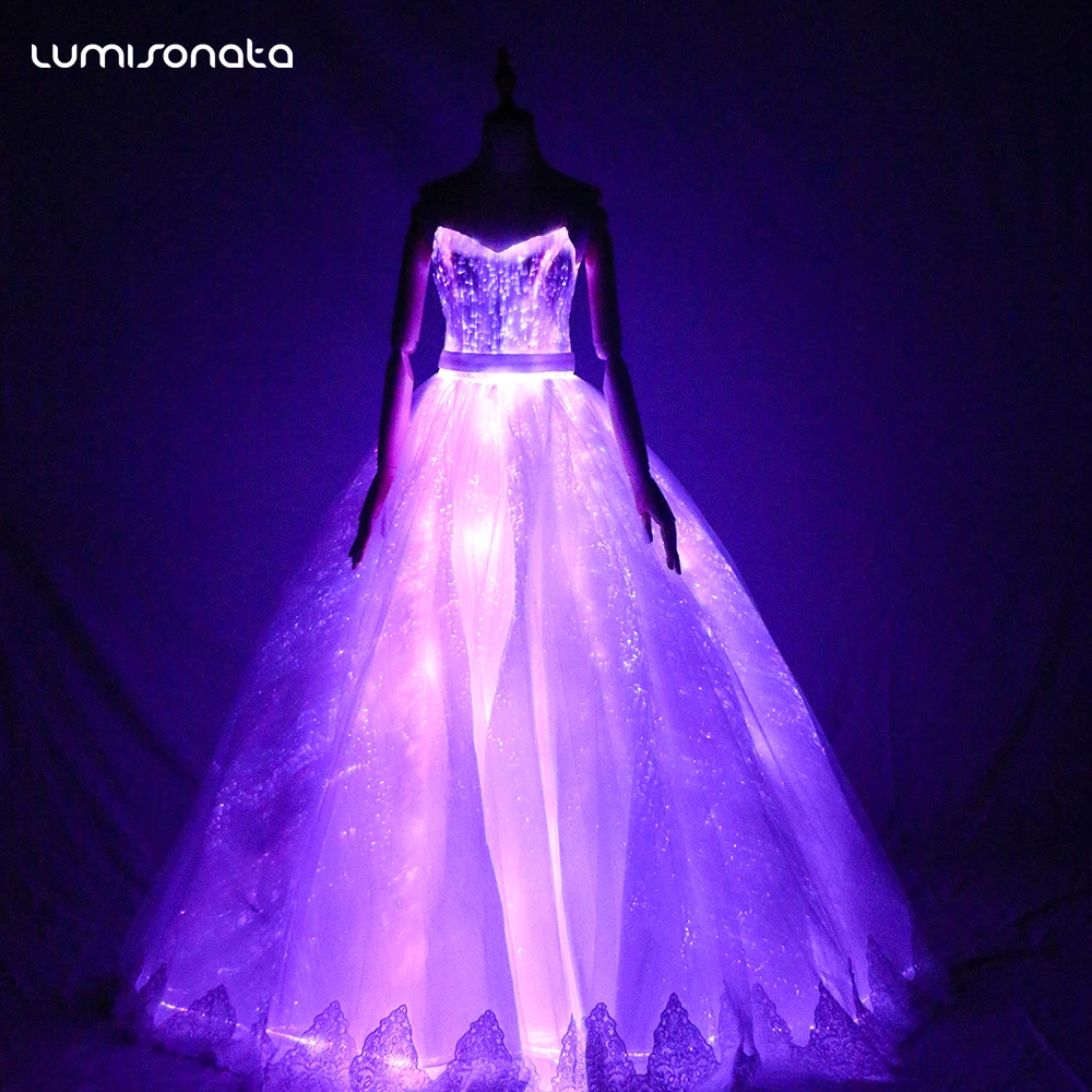 Parliament Show police Fiber Optic Wedding Dress, LED Dance Costumes -Alibaba.com