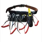 Leather Tool Belt Holder Leather Scaffolding Tools And Belt Scaffold Leather 4PCS Tool Belt With Hammer Holder Steel