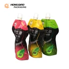 Fruit Packing 100pcs In Polybag 300pcs/carton Reusable Standing Pouch Fruit Juice Packing Cartoon