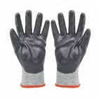 Cut Resistant Gloves Cut Resistant Gloves EN388:4543 HPPE Liner Nitrile Cut Resistant Gloves