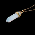 Opal Jewelry Pendant Necklace Fashion Wholesale Opal Gold Plated Necklace Pendant Natural Opal Jewelry