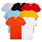 Blank T-shirt Blank Blank Mens T-shirt Factory Bulk Plain Blank Round Neck Men T-shirt Printing Without Logo