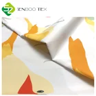 Cotton Fabric Baby Clothes Woven Organic Cotton Linen Fabric Baby Soft Gots Certified Print For Baby Clothes