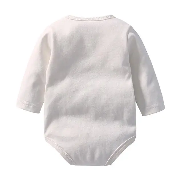 manufacturer Long sleeve 100% cotton plain baby clothes romper baby onesie