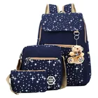 New School Bag School Backpack 2021 New Arrive Stationery Backpack Canvas Book For Kid Student Casual School Bags