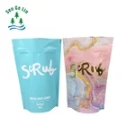 Food Zip Lock Bags Food Matt Zipper Food Zip Lock Packaging Print Stand Up Pouch Body Scrub Salt Zipper Bags