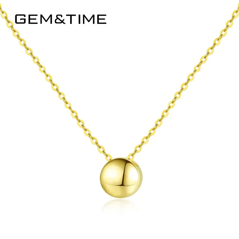 Gem\u0026time Cute Bead 14k Gold Jewelry 