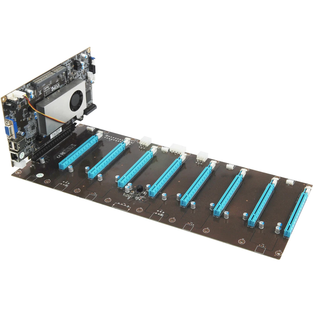 In-line Card HM65 Motherboard 1 Pcs 8 Slots Accessories With 847 Integrated CPU 