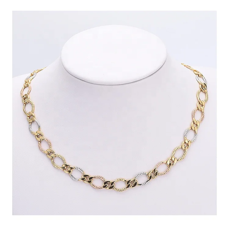 New Model 18k Saudi Men Mix Color Gold 