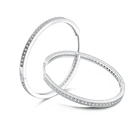 Silver Earrings Hoop Silverearrings Big Size Latest Trends Silver New Model Cz Earrings Hoop