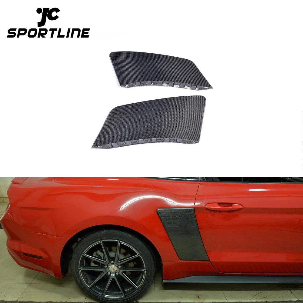 EAX Compatible with 15 16 17 Ford Mustang Sport Racing Replacement for Rear Quarter Panel Stick On Side Scoops for 2015 2016 2017 Brand 