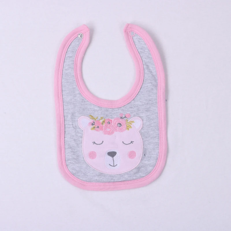 manufacturer hot sale anti-bacterial cotton High quality and comfort baby bibs baby clothes