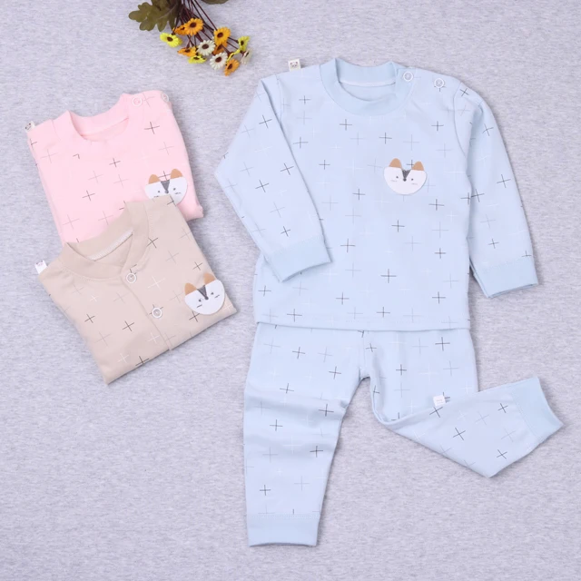 manufacturer Wholesale newborn baby kids 100% cotton home cotton blank pajamas kids pyjamas wholesale