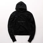 Mens Fashion Hip Hop Streetwear Plain Black Side Zip Pullover Hoodie Men Bigbangkpop Clothes Plain Fashion Black Hoodie