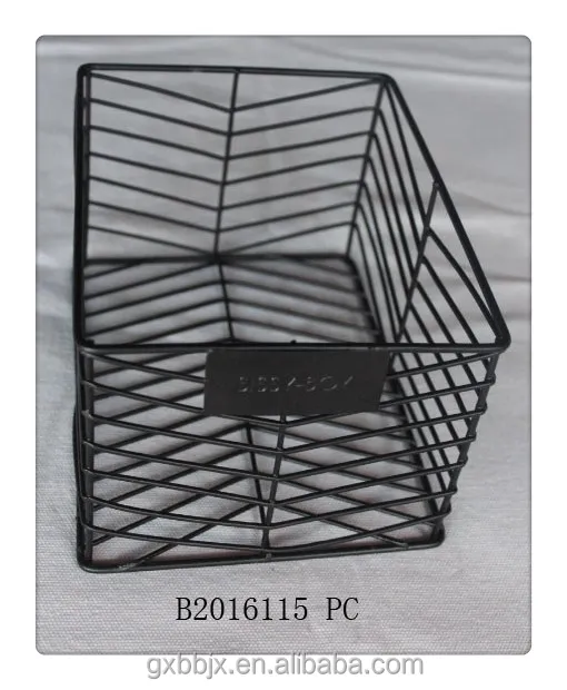 multi-functional metal wire storage basket
