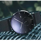 Mesh Stainless Steel Strap Waterproof Japan Movement Ultra Slim Nato Watches For Man