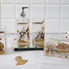 Set Bathroom Set Acrylic Material And More Could Be Provided Pattern Lotion Dispenser Bathroom Set