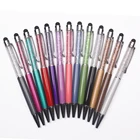 Pen Ink Pens Ball Pens With Crystals Cheap Price Metak Ballpoint Pen With Logo Free Sample Ink Pens With Crystal Inside Crystal Ball Pen For Promotion