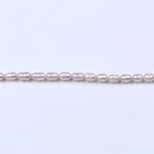 6mm Pearl Pearls 6mm B Grade Rice 5mm 6mm Pink Freshwater Pearl 16inch Strand