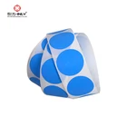 Fluorescent Labels Round Dot Coding Label Self Adhesive Sticker
