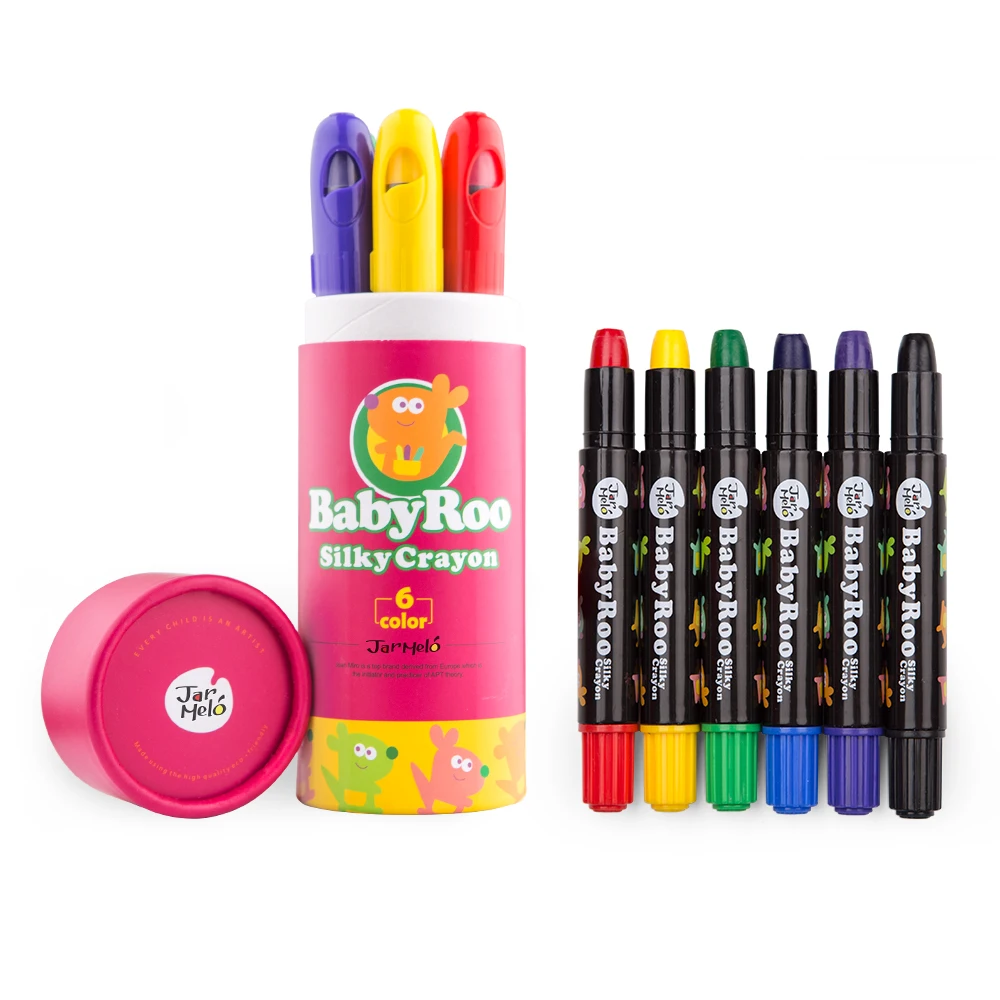 Crayon- P... NEW Jar Melo Washable Crayons 24 Colors; Non Toxic; 3 In 1 Effect 