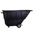 Cart AG1001 Light Duty Gray Trash Cart Commercial Storage Garbage Bin