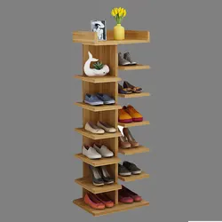 best selling wood modern minimalist multi layer shoe standing rack for living room
