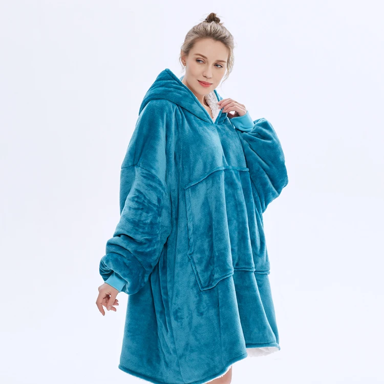 long hoodie blanket
