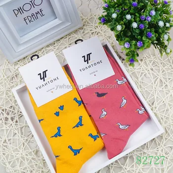 Wholesale girl tube socks with small animal cute design