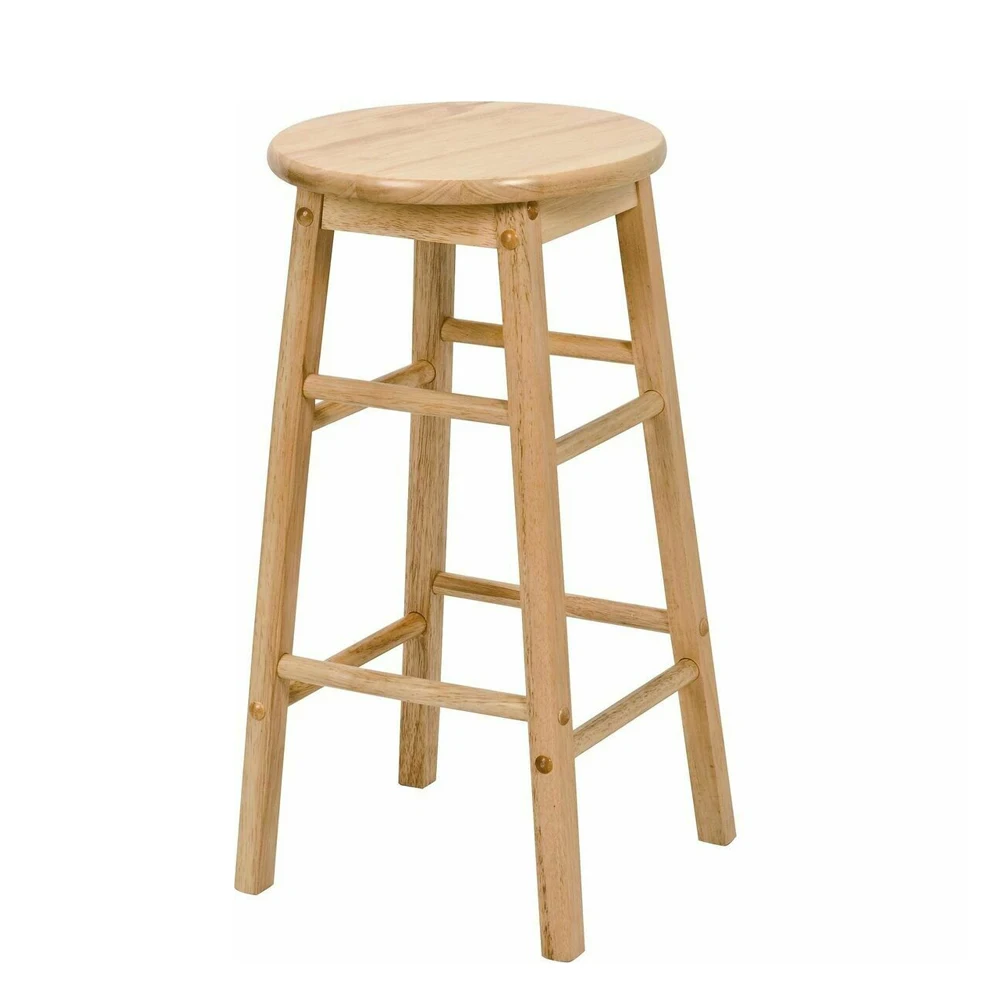 tall wooden stools