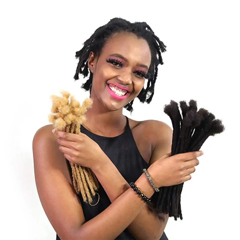 Yotchoi 100% Human Hair Dreadlocks Extension Handmade Locs Large  Size(diameter 0.8cm) 60 Strands/pack Natural Black #1b - Buy Human Hair  Dreadlocks,Handmade Locs,Human Hair Locs Product on Alibaba.com