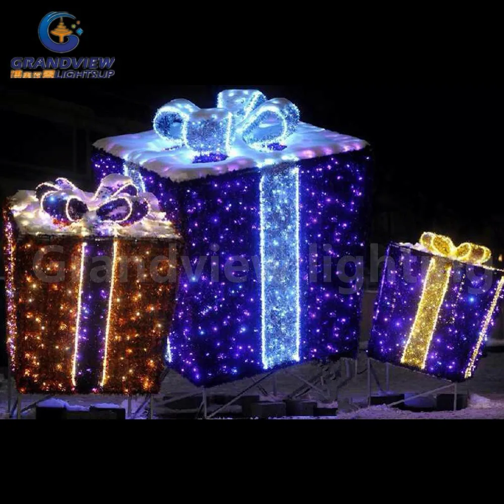 Luz Para Decoração De Natal,Caixa De Presente,Decoração Para Área Interna E  Externa - Buy Luzes De Natal Da Caixa De Presente,Decoração Do Feriado  Luz,Shopping Decoração Product on 