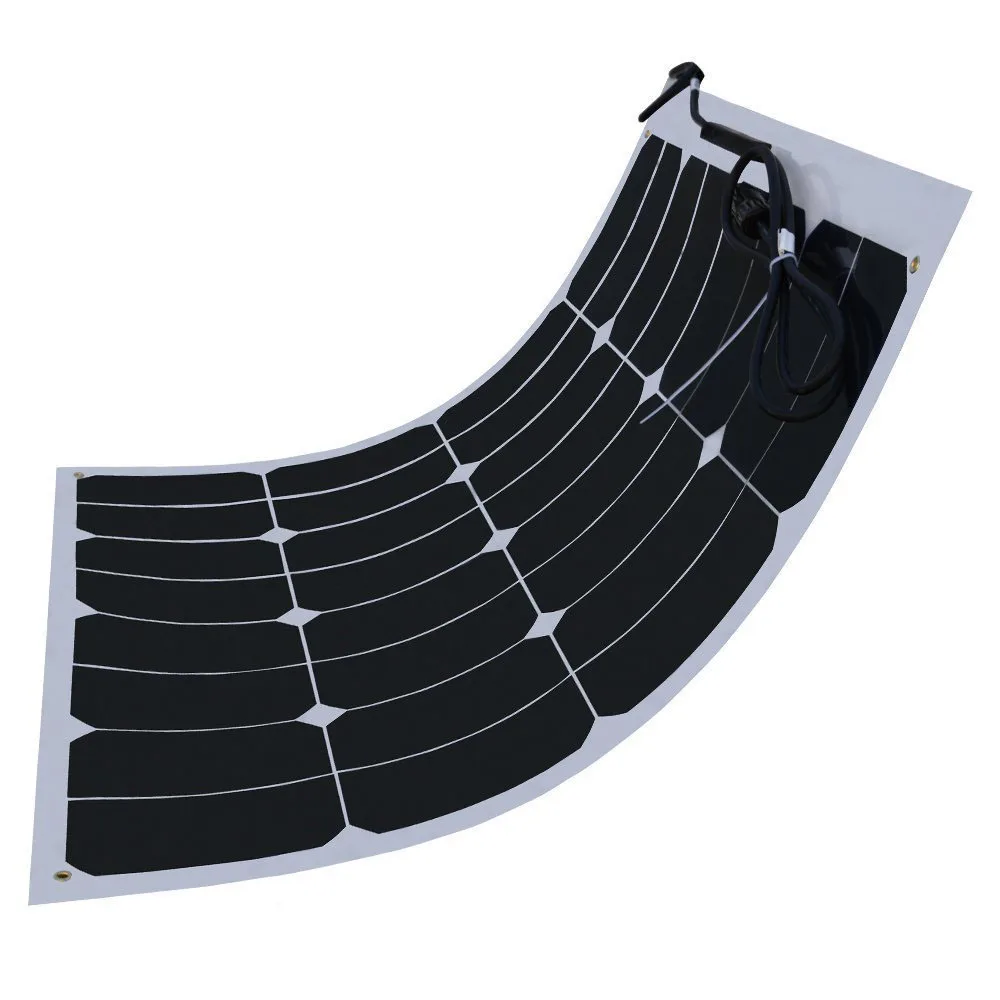 60w Sunpower Flexible Solar Panel Soft Semi Flexible Waterproof Solar